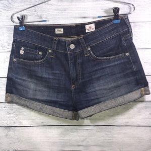 AG Adriano Goldschmied Pixie Roll Up Denim Shorts